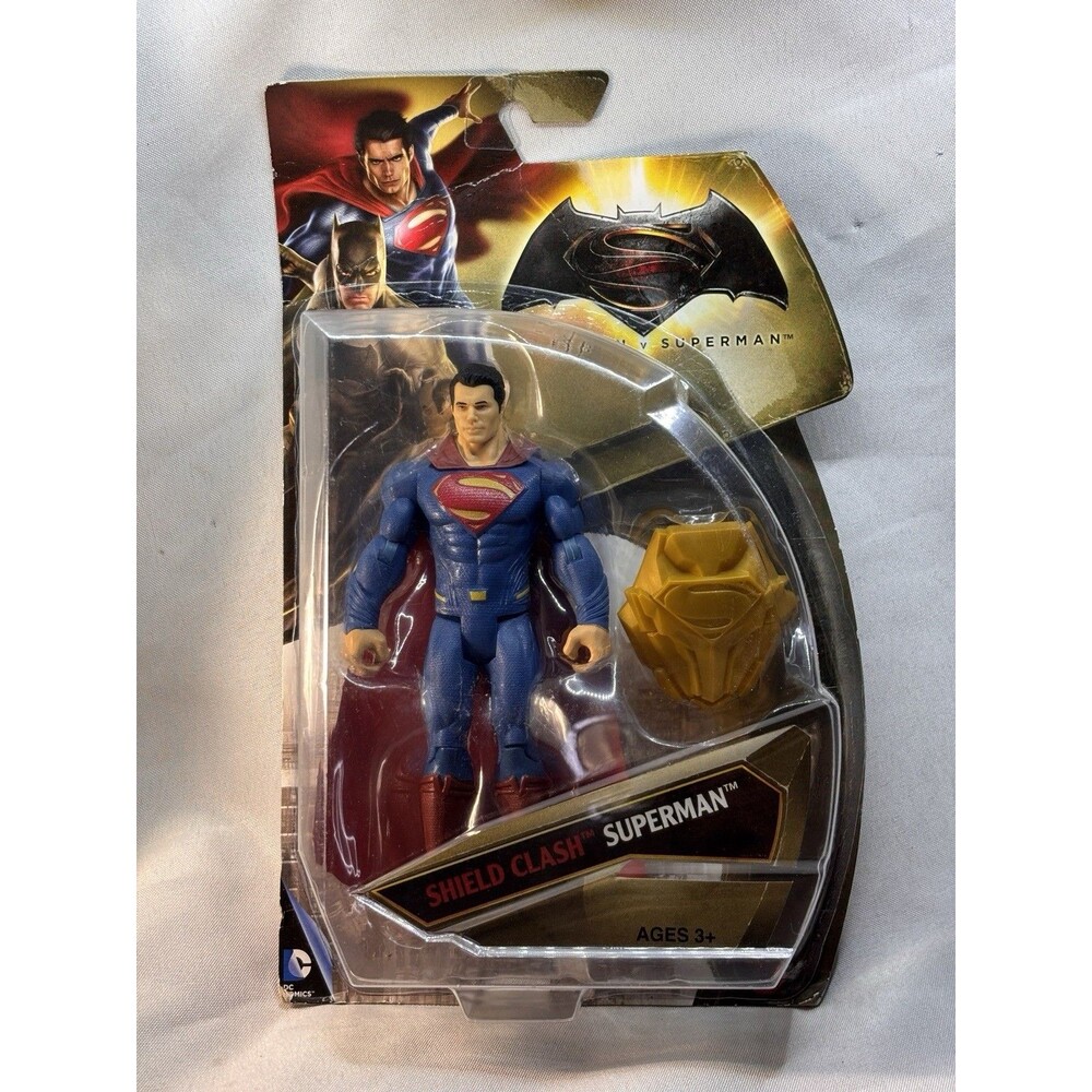 New Batman vs. Superman: SHIELD CLASH SUPERMAN 6" Action Figure w/Battle Hammer